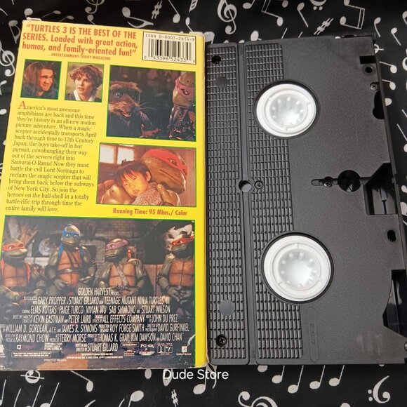 Teenage Mutant Ninja Turtles 3 - 1993 Movie on VHS - *slip case* - Picture 2 of 4